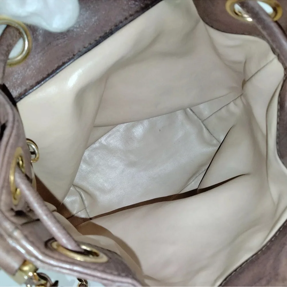 Rare Chanel crossbody chain brown leather bag - Picture 8 of 16